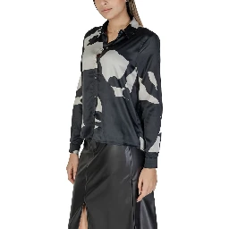 Black Recycled Polyester Blouse