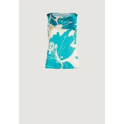 Turquoise Polyester Blouse
