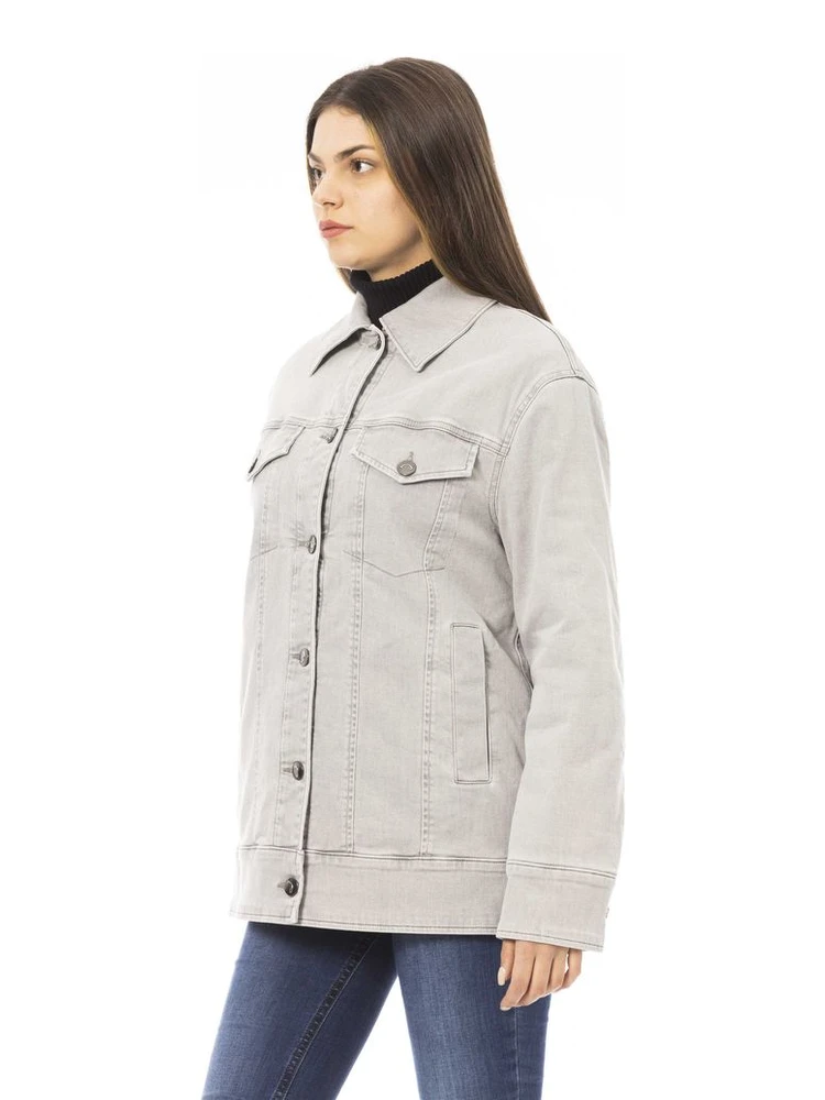 Gray Cotton Jackets & Coat alternative