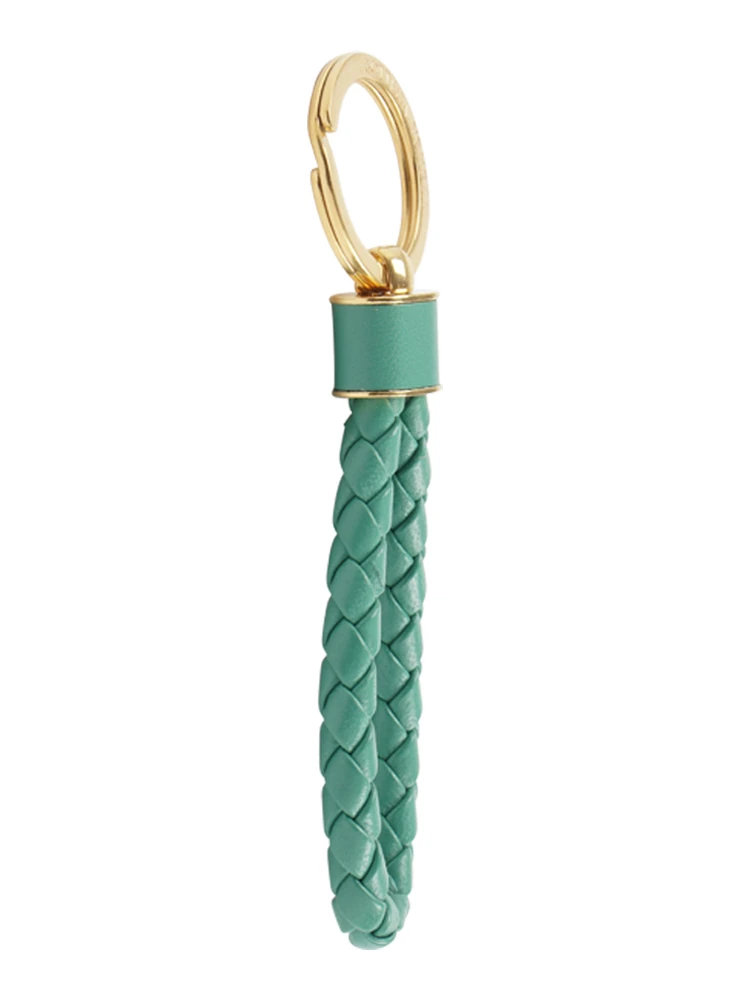 Intrecciato Key Ring In Turtledove