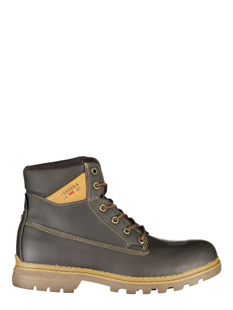 Brown Polyester Ankle