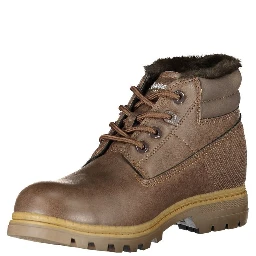 Brown Polyester Ankle