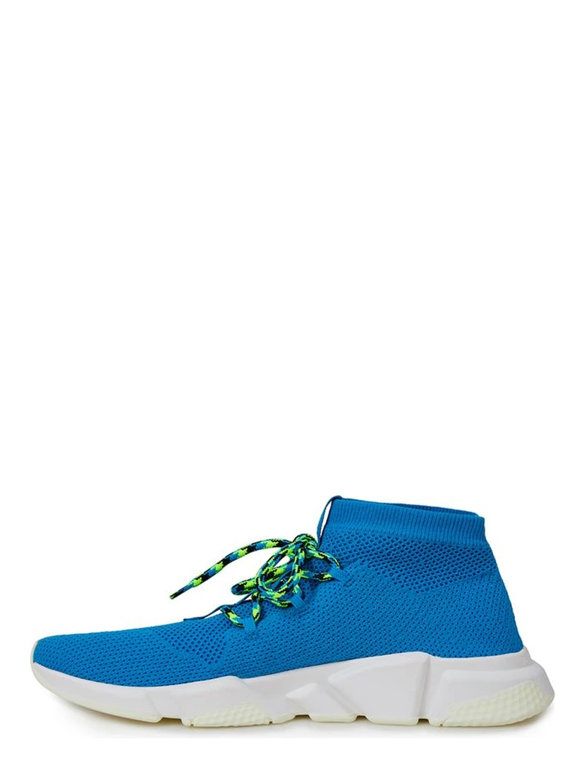 Blue Cotton Athletic Sneakers