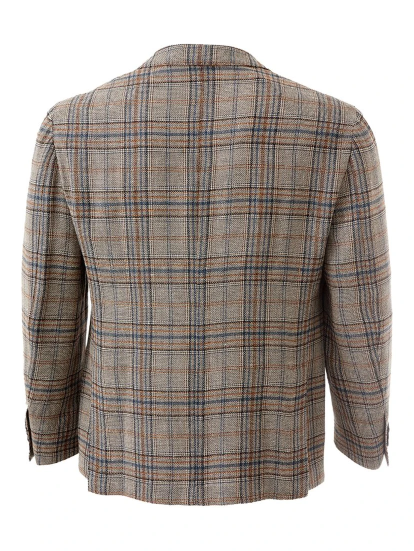 Multicolor Linen Blazer
