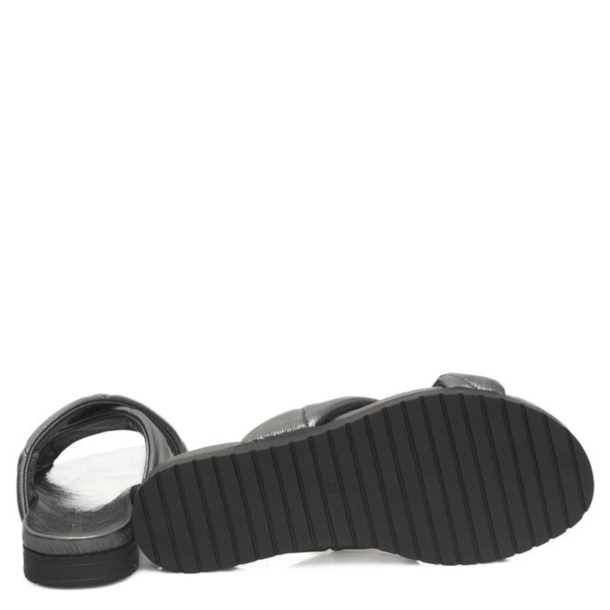 Gray Lambskin Sandal