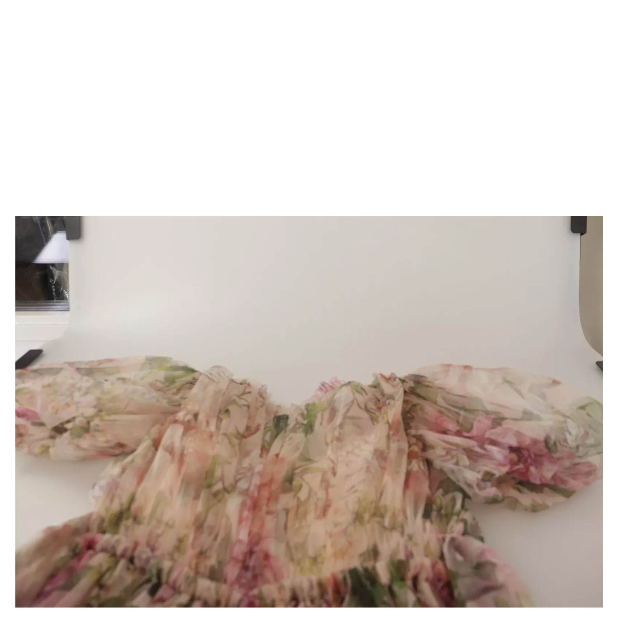 Multicolor Floral Print Long Maxi Gown Dress