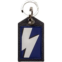 Blue Rubber Keychain
