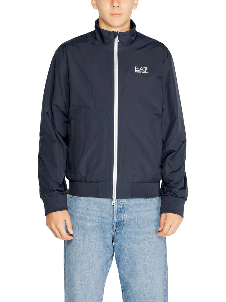 Blue Polyamide Jackets And Coat