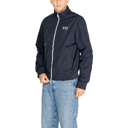 Blue Polyamide Jackets And Coat