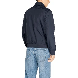 Blue Polyamide Jackets And Coat