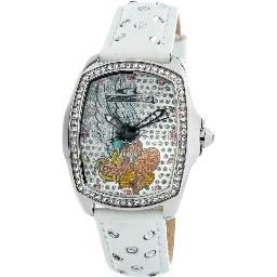 White Leather Dress Watch