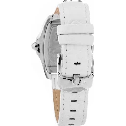 White Leather Dress Watch