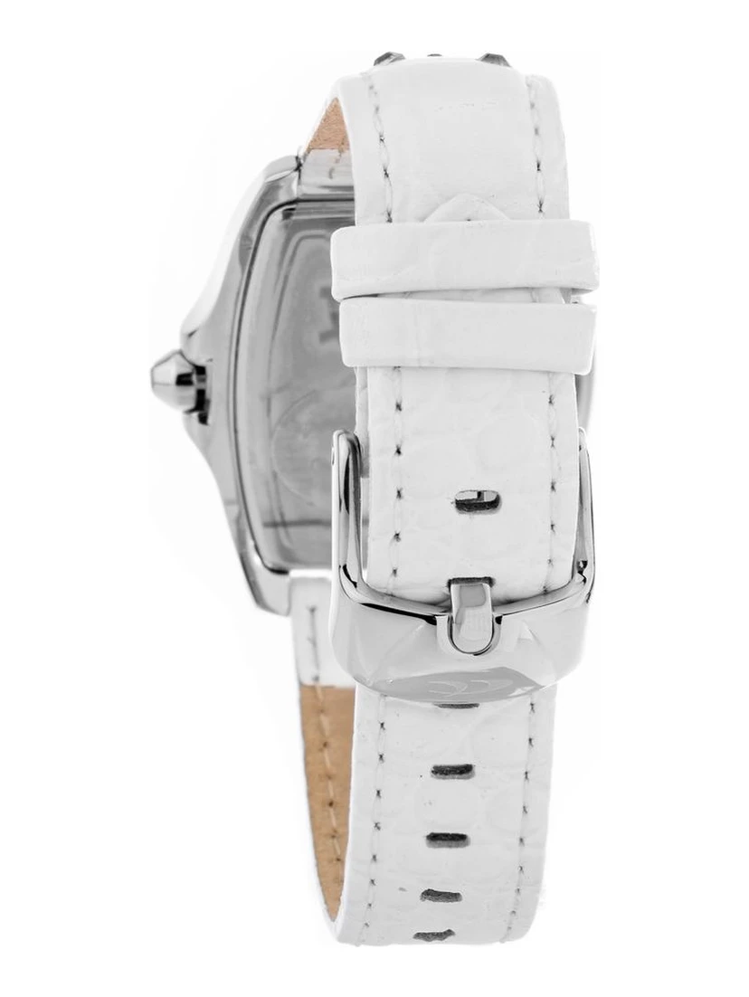 White Leather Dress Watch