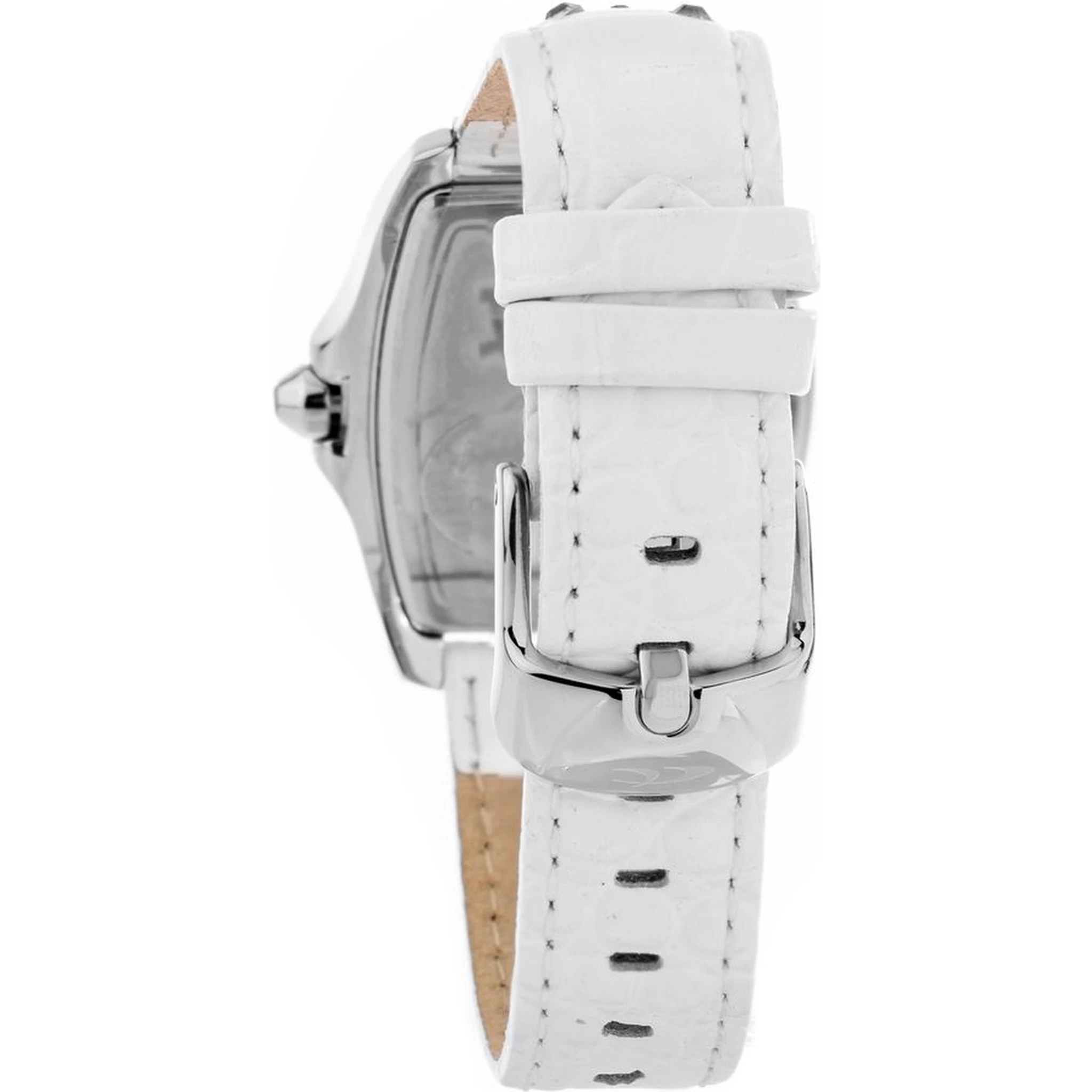 White Leather Dress Watch