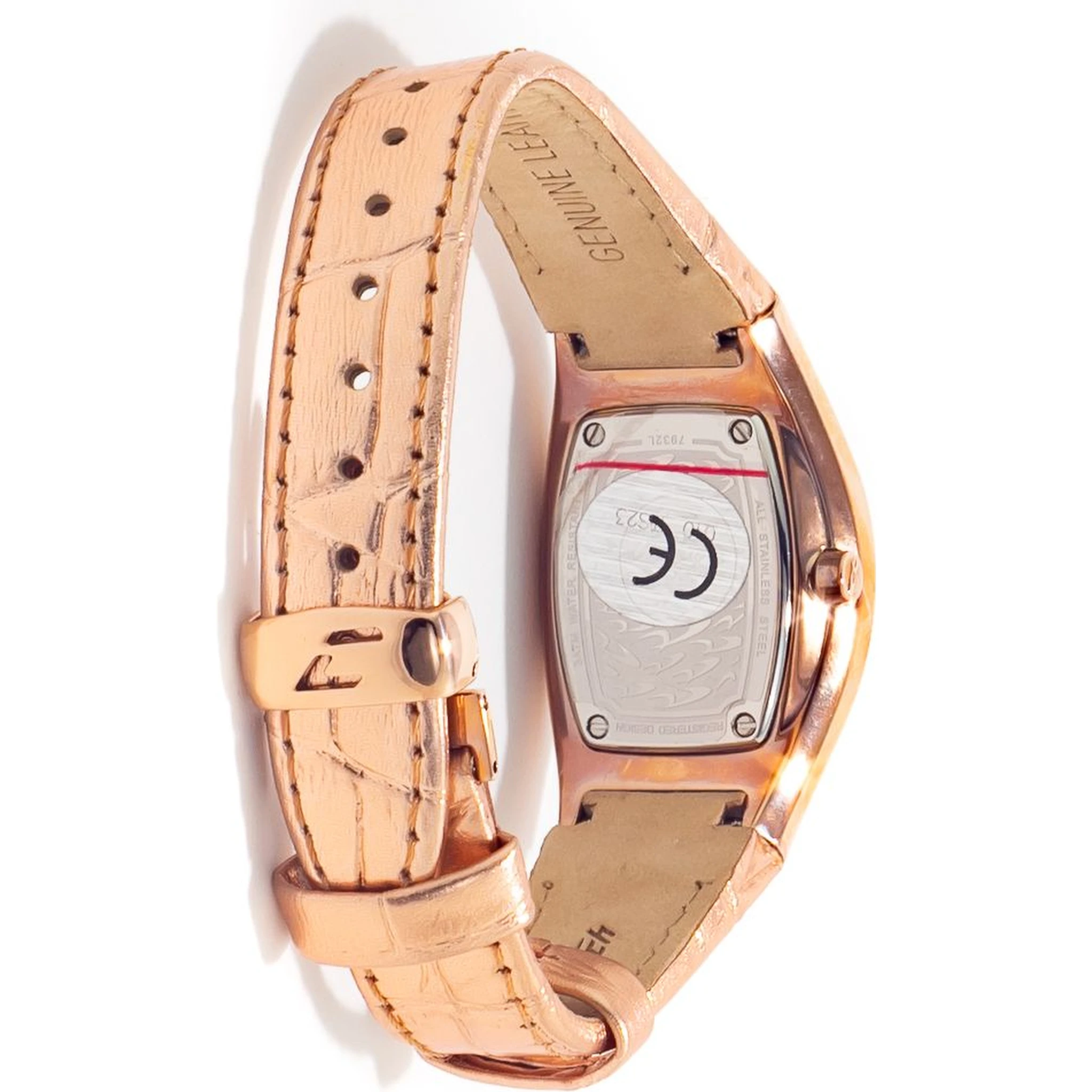 Multicolor Leather Dress Watch