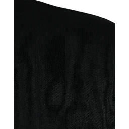 Black Logo Plaque Hooded Full Zip Sweater