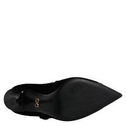 Black Velvet Gold Mary Janes Pumps Shoes