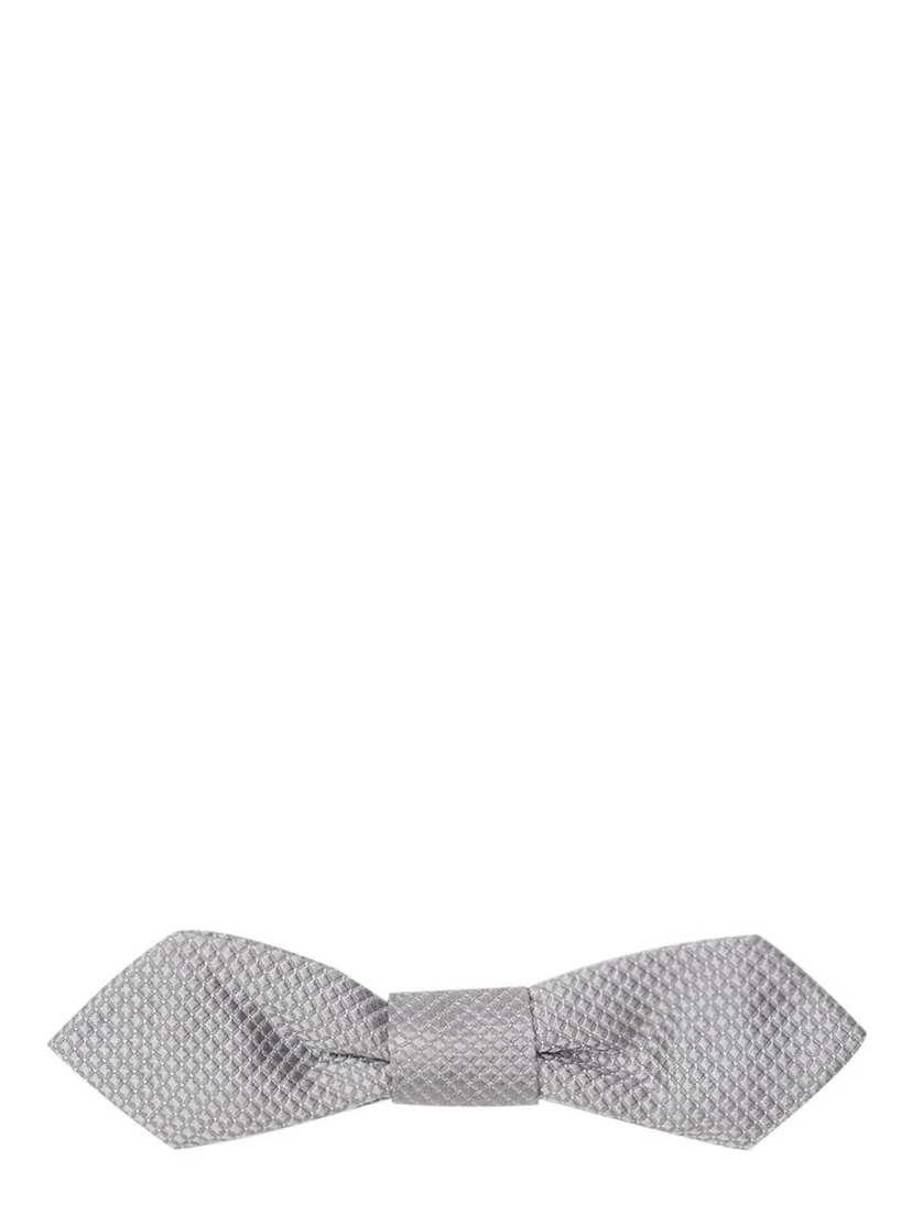 Gray Silk Bowtie