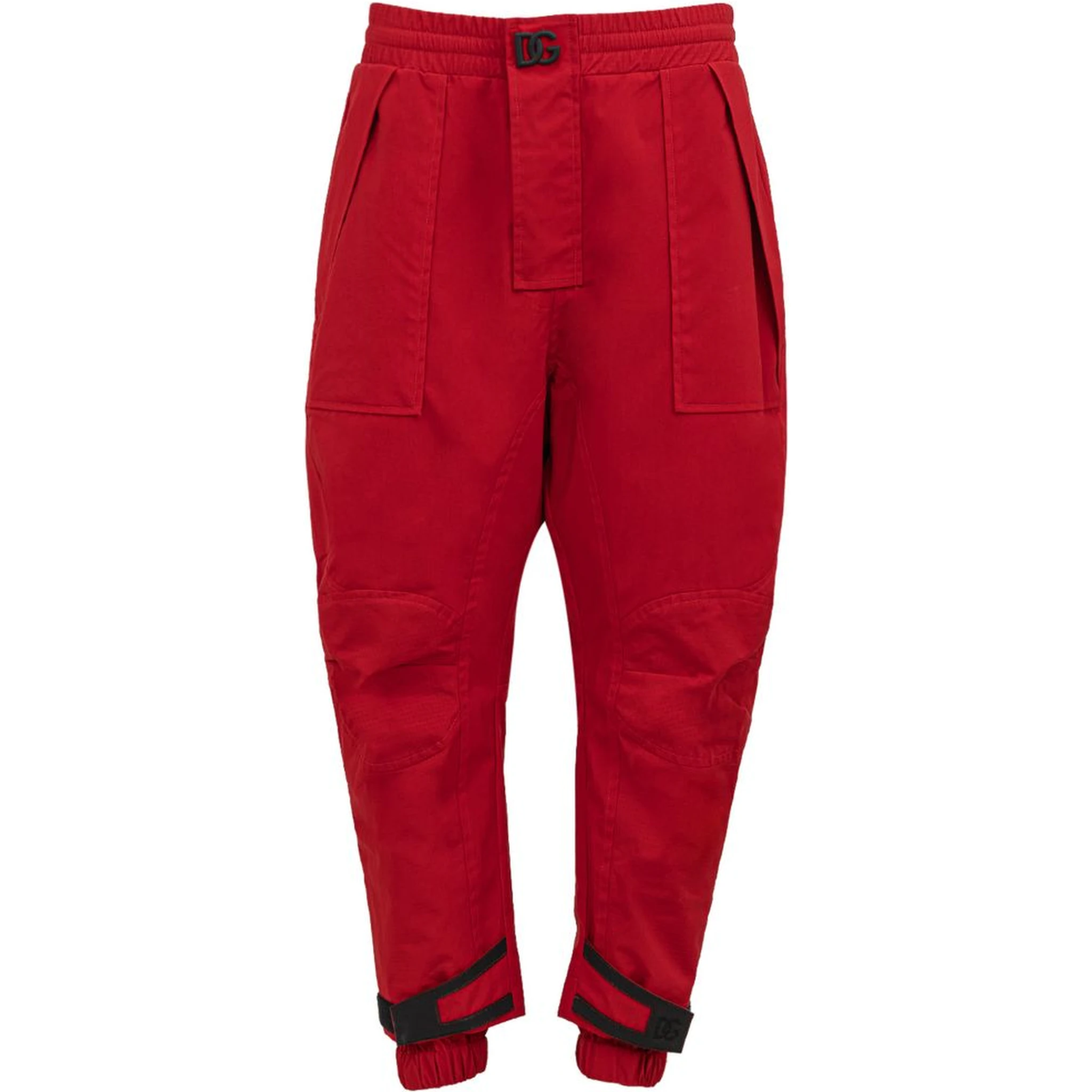 Red Polyamide Athletic Pants