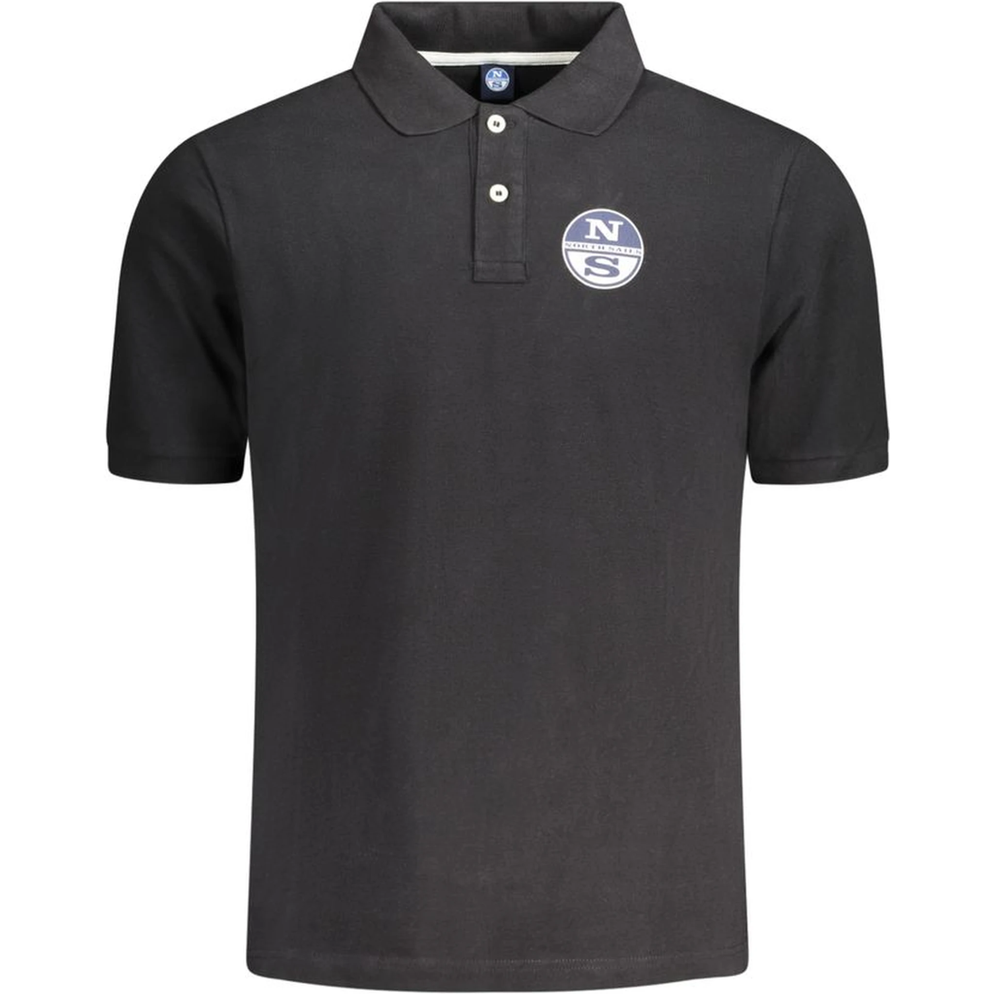 Black Cotton Polo Shirt