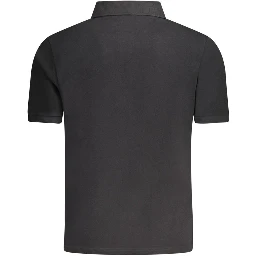 Black Cotton Polo Shirt