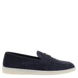 Blue Rubber Slip-On Loafers