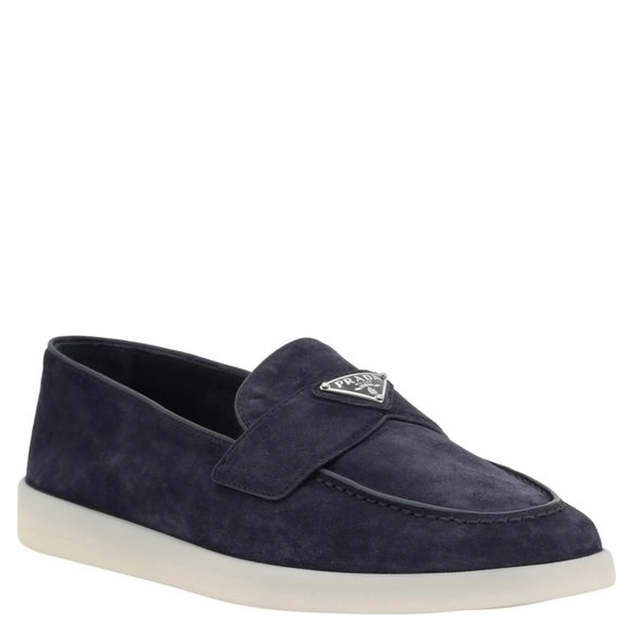 Blue Rubber Slip-On Loafers