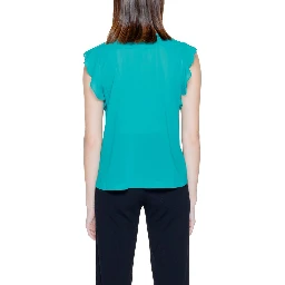 Green Polyester Blouse