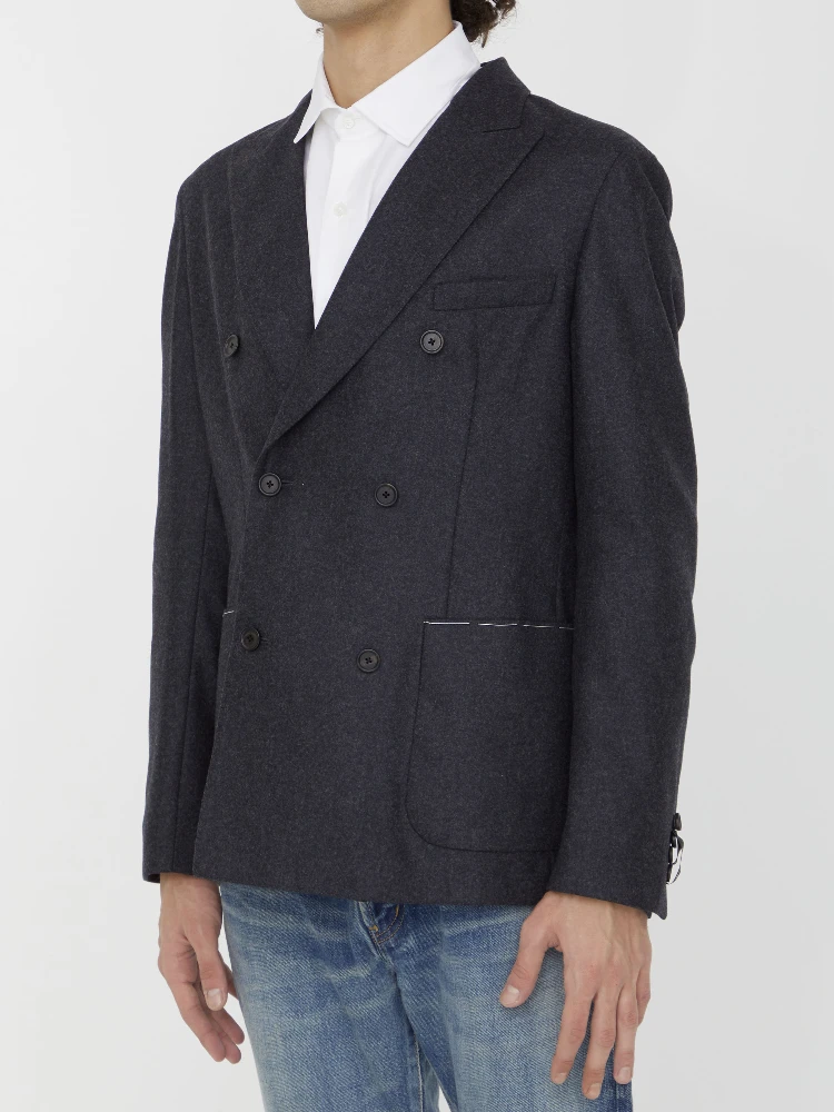 Anthracite flannel jacket alternative
