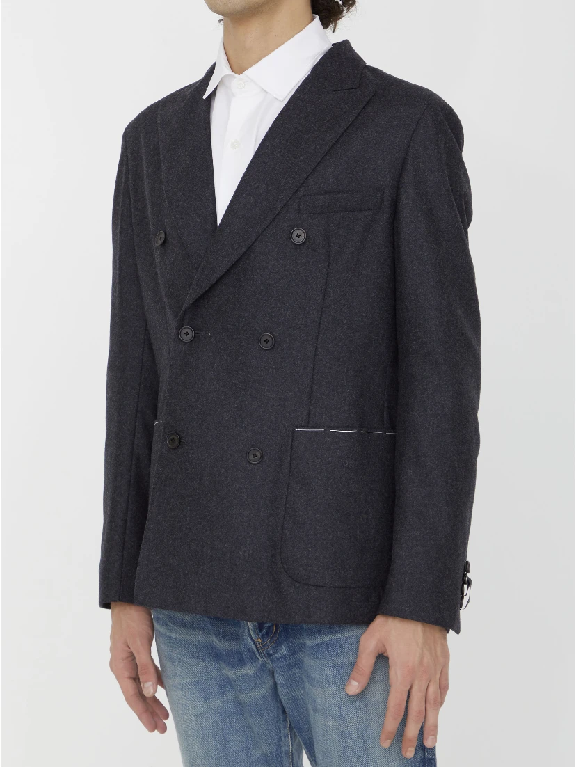 Anthracite flannel jacket
