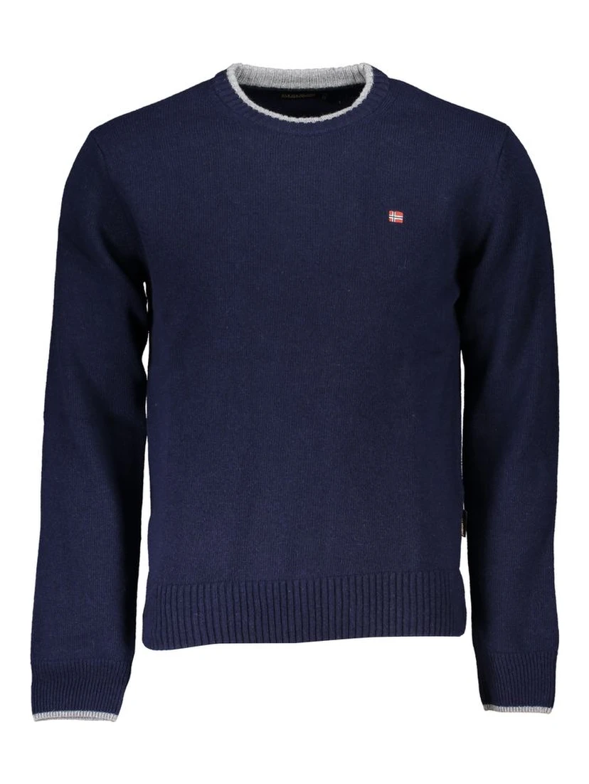 Blue Fabric Sweater