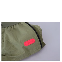 Green Cotton Mid Waist Drawstring Tapered Shorts