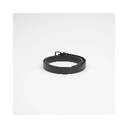 Dolce & Gabbana Black Classic Gold Metal Logo Buckle Belt