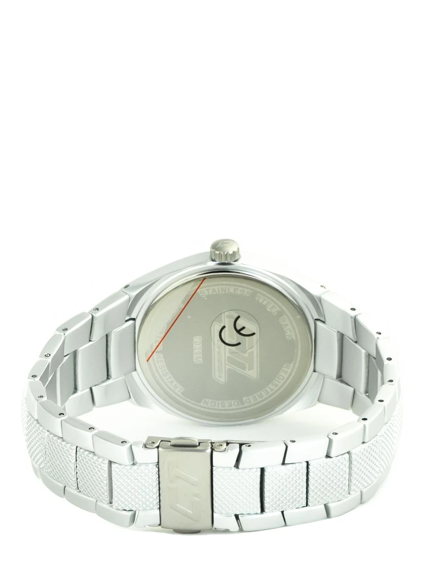 Silver Polycarbonate Dress Watch