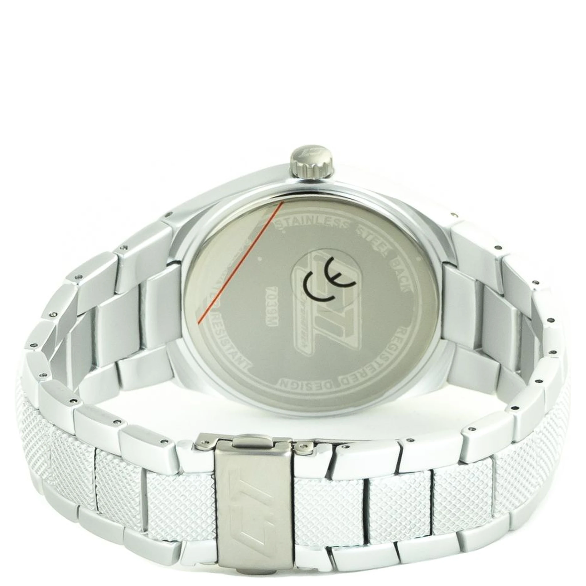 Silver Polycarbonate Dress Watch