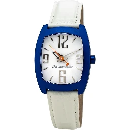 White Leather Dress Watch