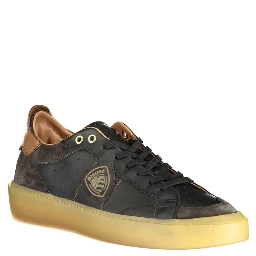 Black Polyester Sneaker