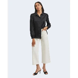 Black Polyester Blouse