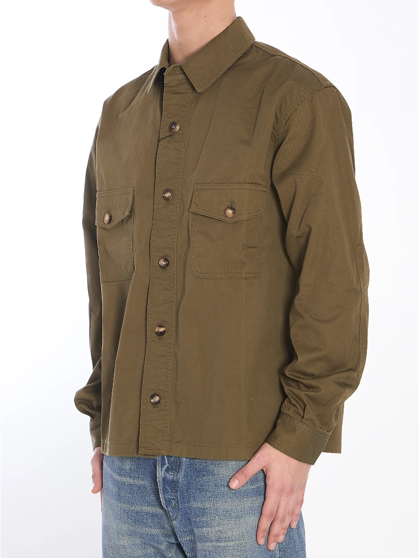 Cotton twill overshirt