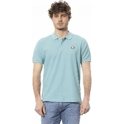 Light Blue Cotton Polo Shirt