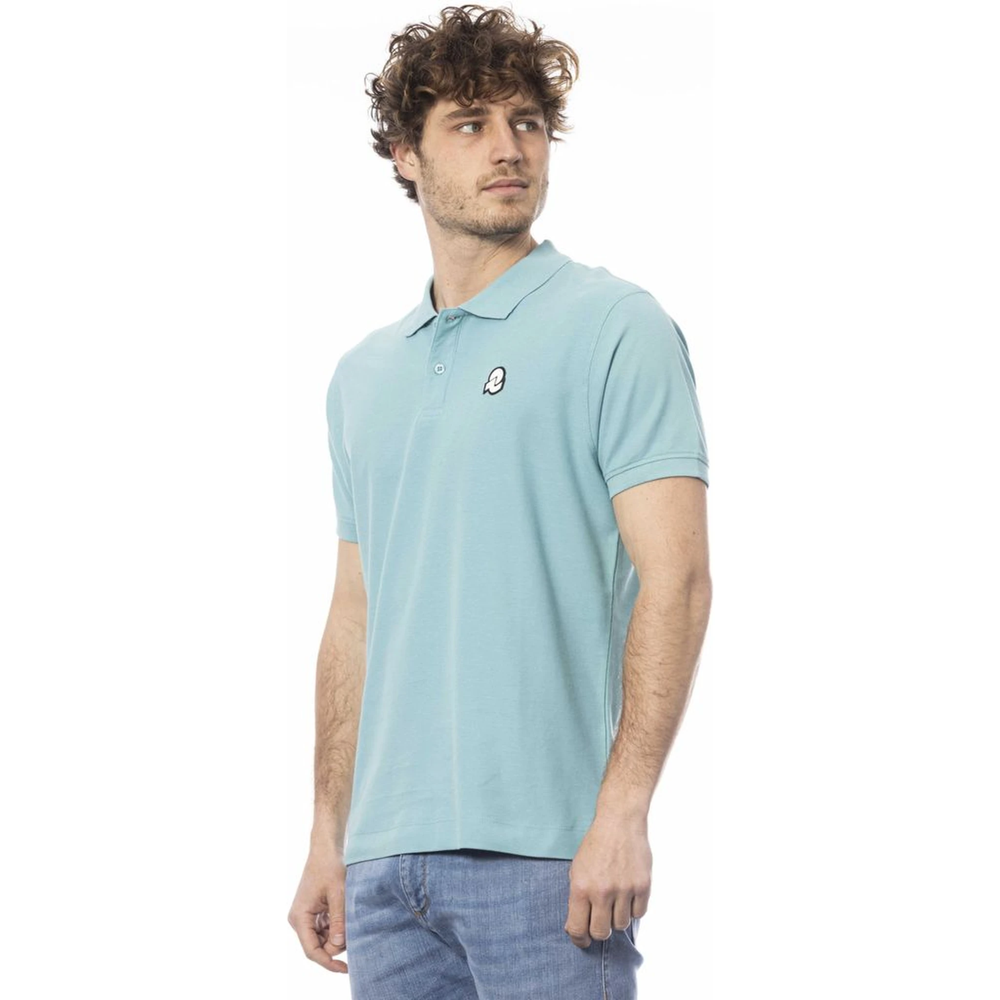 Light Blue Cotton Polo Shirt