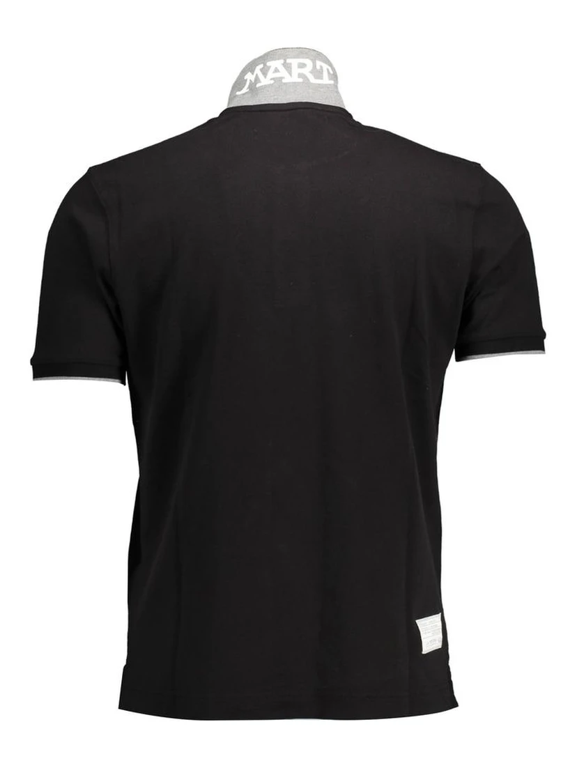 Black Cotton Polo Shirt