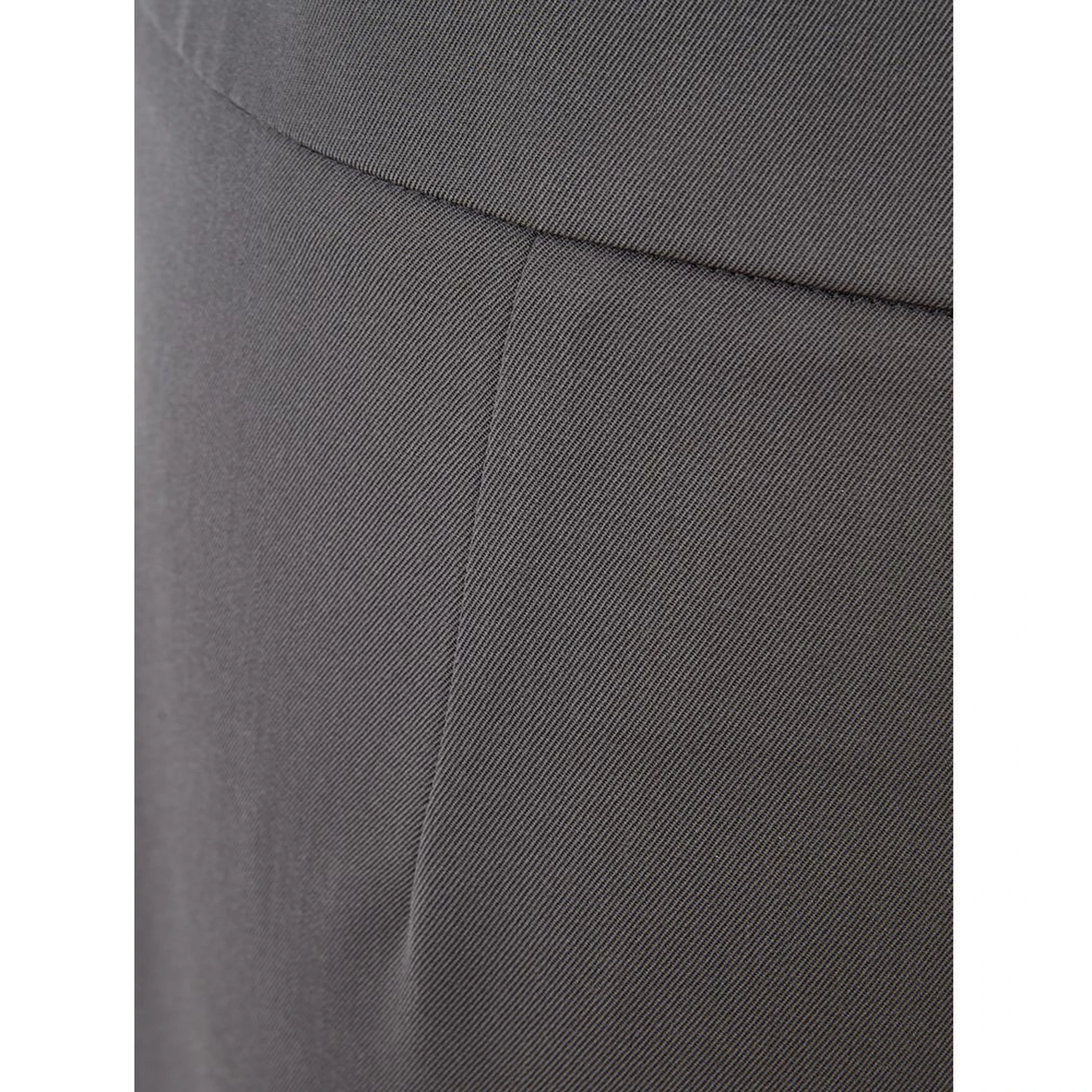 Gray Wool Casual Pants