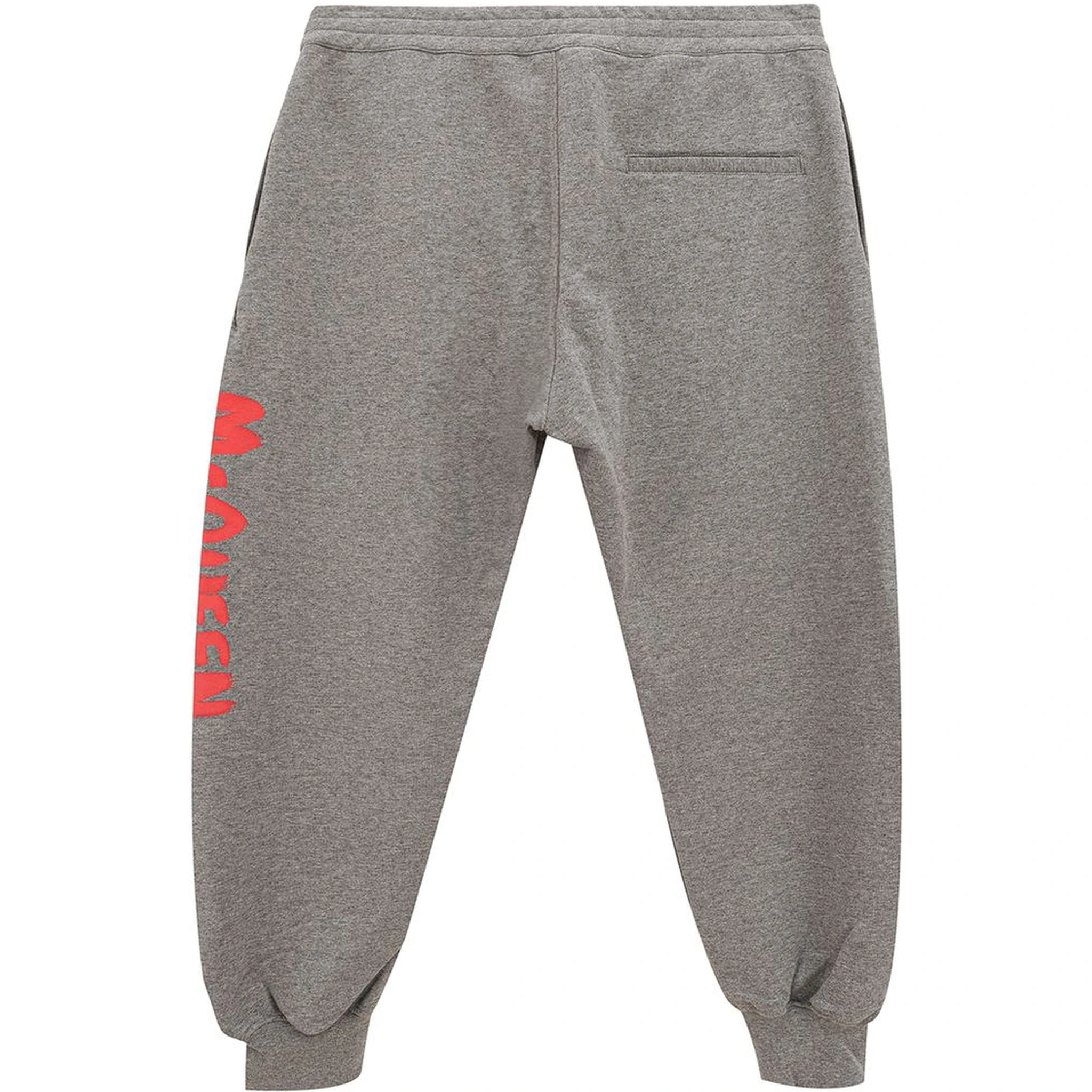 Gray Cotton Athletic Pants