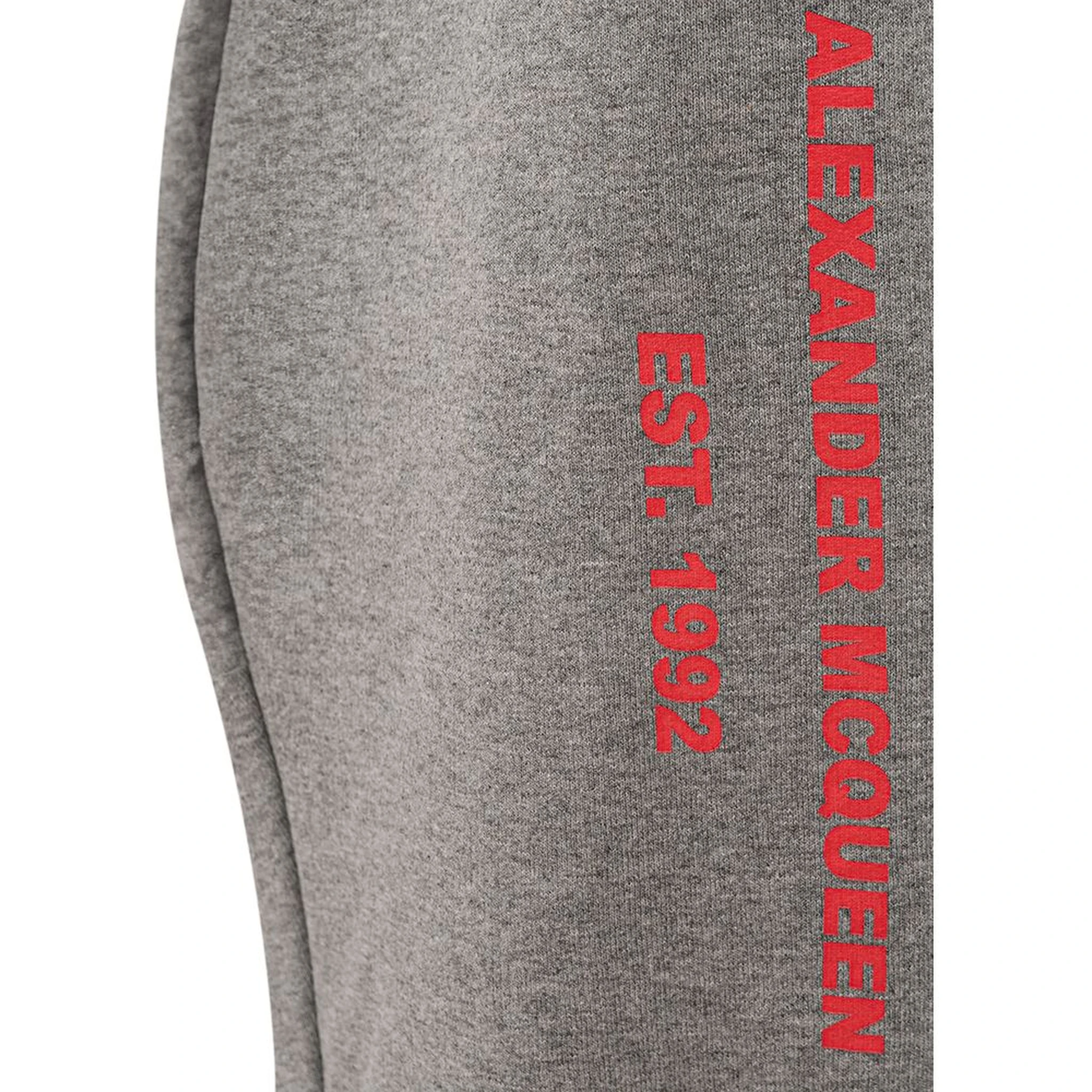 Gray Cotton Athletic Pants