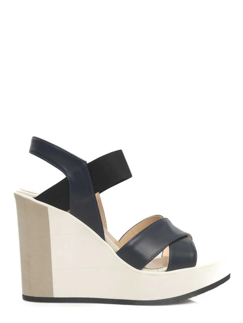 Blue Calfskin Sandal