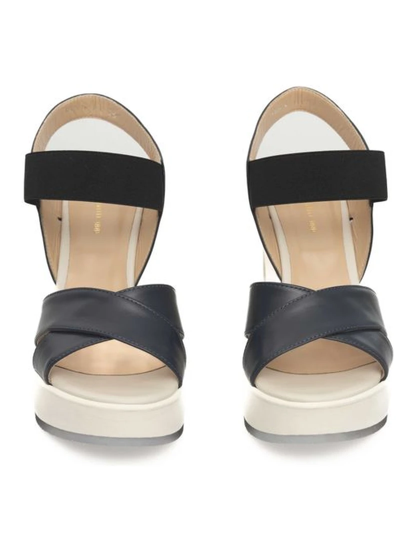 Blue Calfskin Sandal