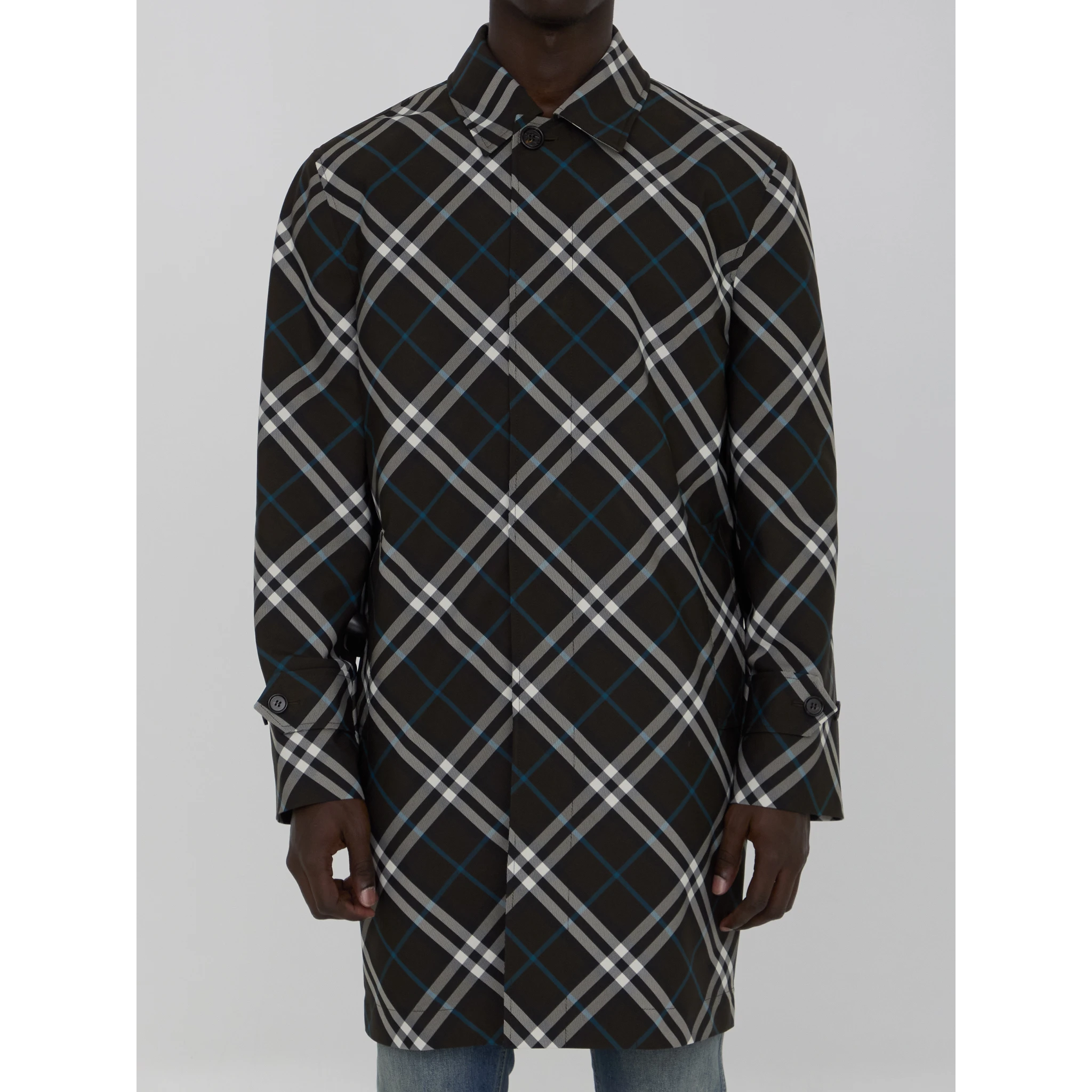 Check medium trench coat
