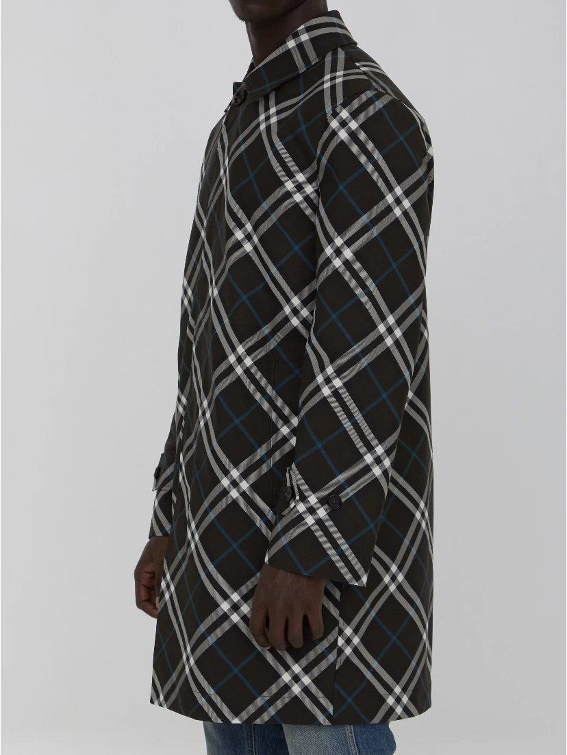 Check medium trench coat