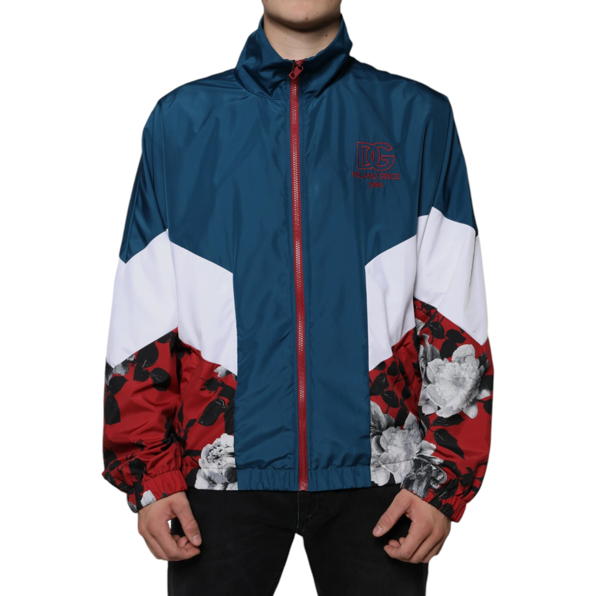 Multicolor Polyester Full Zip Jacket